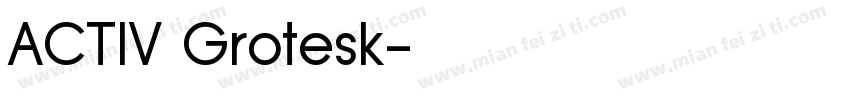 ACTIV Grotesk字体转换